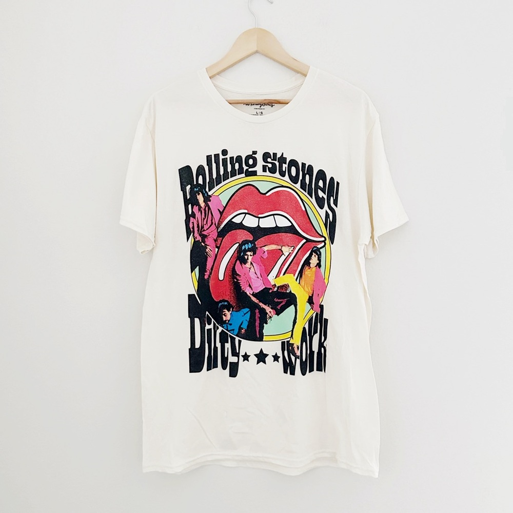 NEW The Rolling Stones Dirty Work Graphic Tee